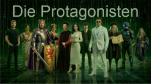 Die Protagonisten aus Tempcorpinus - High-Concept Zeitreise-Thriller