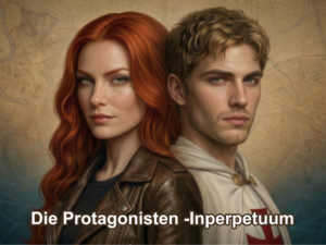 Lilith und Jacques de Molay - Protagonisten aus Inperpetuum - Gegenwartsthriller mit rasanter Historien-Action